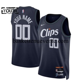 Maillot Basket Los Angeles Clippers Personnalisé 2023-2024 Nike City Edition Navy Swingman - Enfant